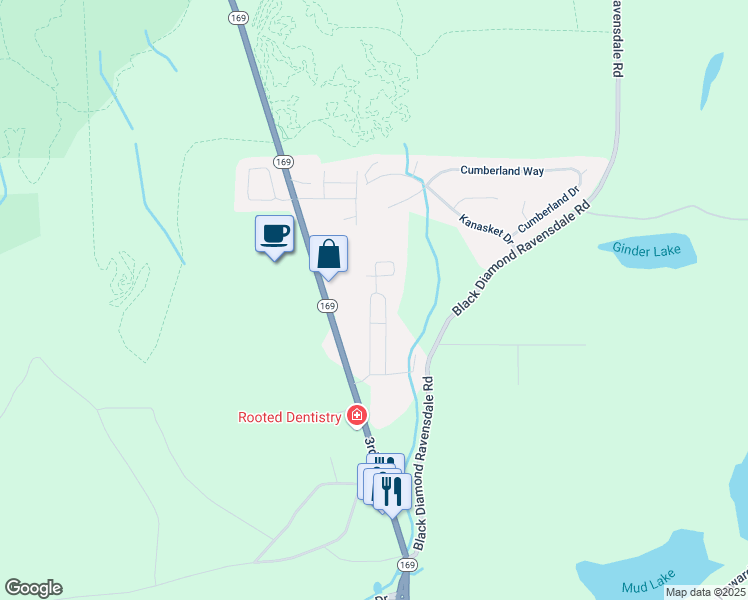 map of restaurants, bars, coffee shops, grocery stores, and more near 31108 3rd Avenue in Black Diamond