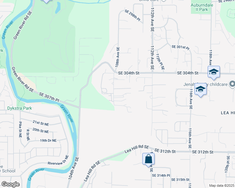 map of restaurants, bars, coffee shops, grocery stores, and more near 30606 108th Avenue Southeast in Auburn