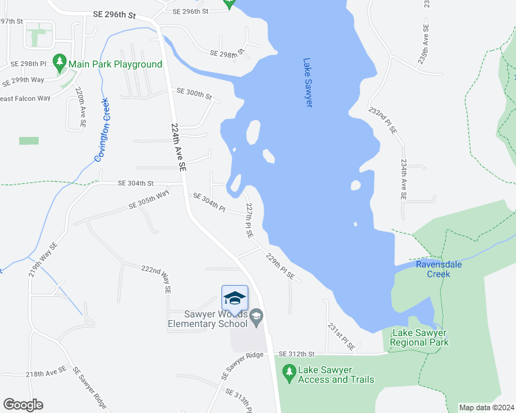 map of restaurants, bars, coffee shops, grocery stores, and more near 30432 227th Place Southeast in Black Diamond