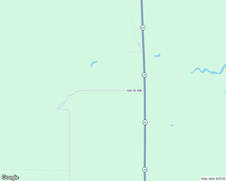 map of restaurants, bars, coffee shops, grocery stores, and more near 6th Street Southwest in Dunn County