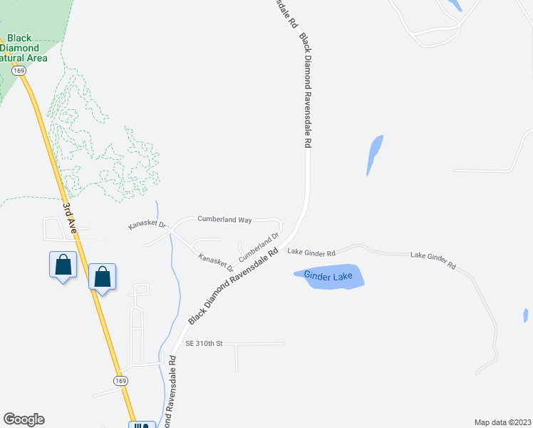 map of restaurants, bars, coffee shops, grocery stores, and more near 25708 Cumberland Way in Black Diamond