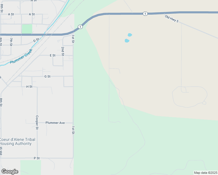 map of restaurants, bars, coffee shops, grocery stores, and more near 399 Promise Lane in Plummer