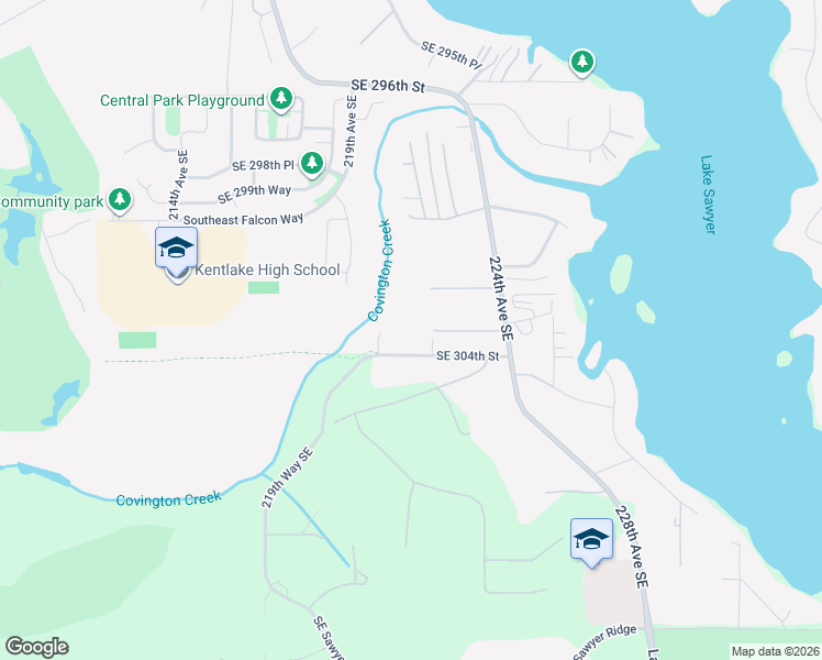 map of restaurants, bars, coffee shops, grocery stores, and more near 22056 Southeast 304th street in Black Diamond