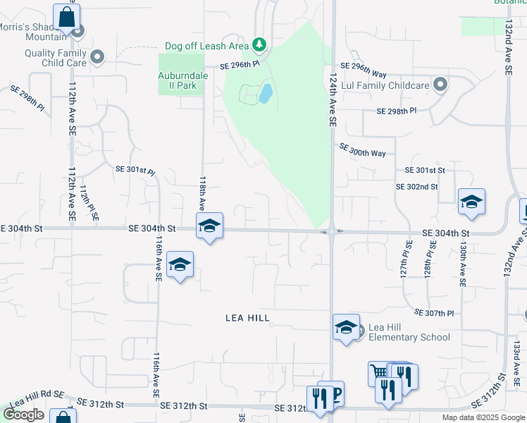map of restaurants, bars, coffee shops, grocery stores, and more near 30328 120th Avenue Southeast in Auburn