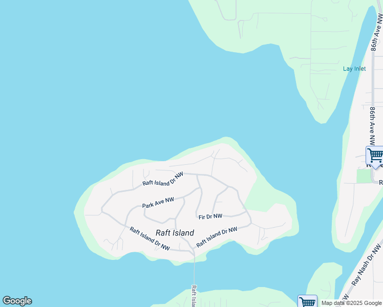 map of restaurants, bars, coffee shops, grocery stores, and more near 139 Maple Lane Northwest in Gig Harbor