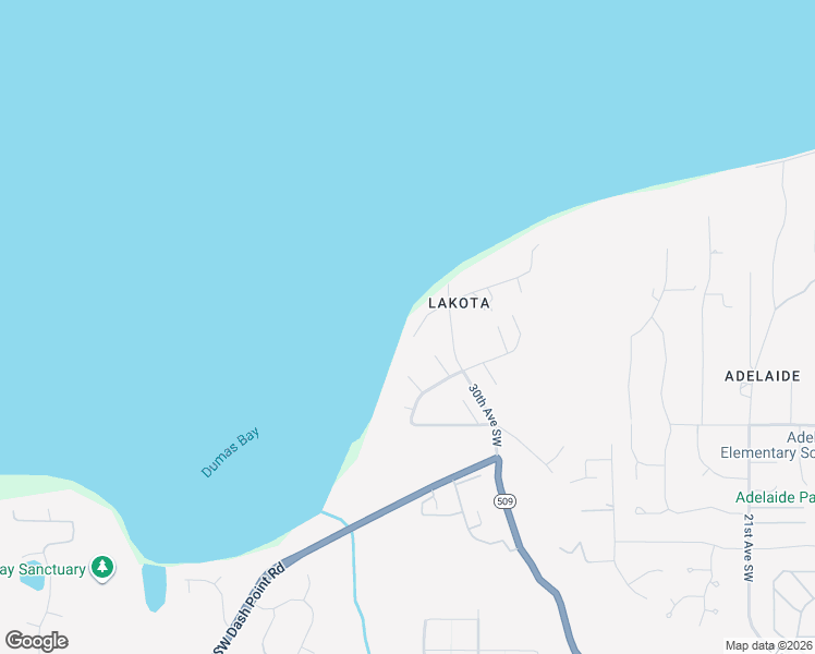 map of restaurants, bars, coffee shops, grocery stores, and more near 3108 Southwest 300th Place in Federal Way