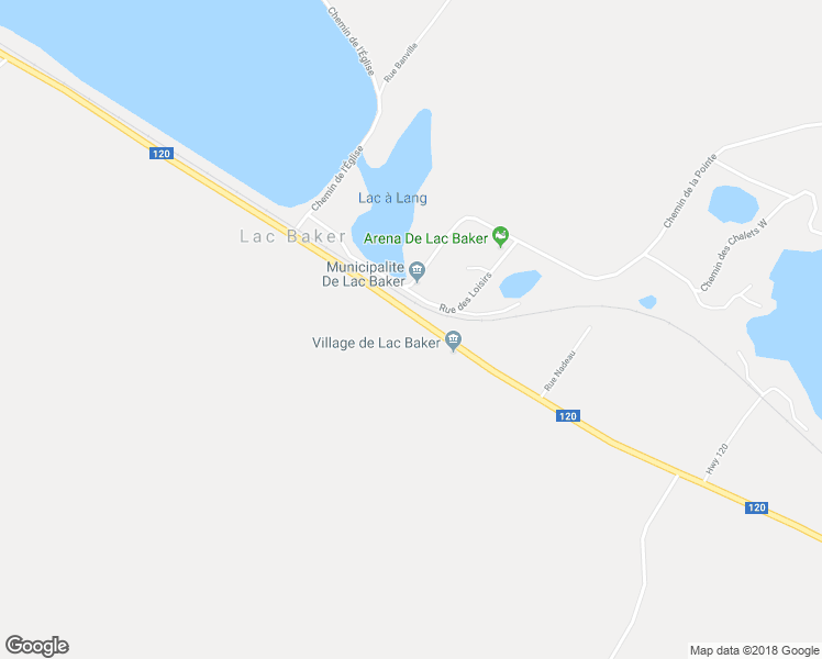 map of restaurants, bars, coffee shops, grocery stores, and more near 5474 Rue Centrale in Lac-Baker