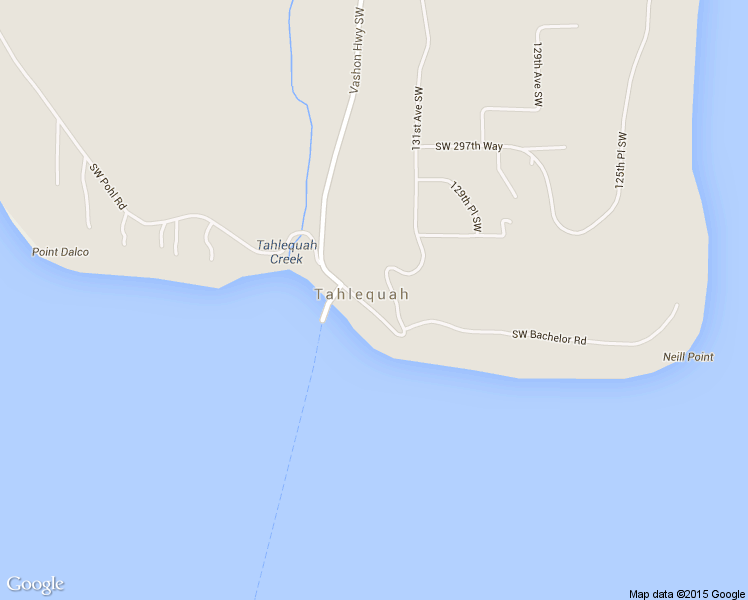 map of restaurants, bars, coffee shops, grocery stores, and more near 13223 Southwest Tahlequah Road in Vashon