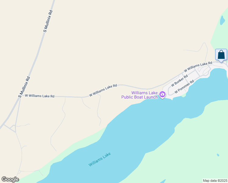 map of restaurants, bars, coffee shops, grocery stores, and more near 19619 West Williams Lake Road in Cheney