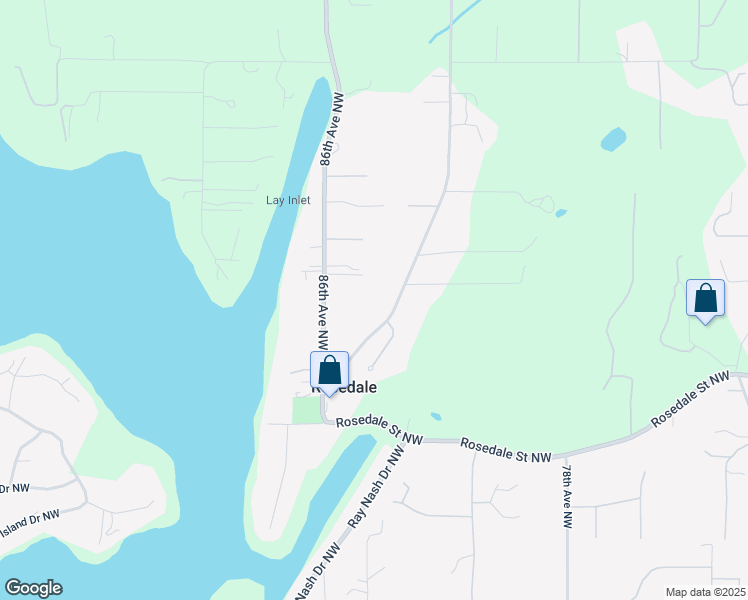 map of restaurants, bars, coffee shops, grocery stores, and more near 8404 82nd Avenue Northwest in Gig Harbor
