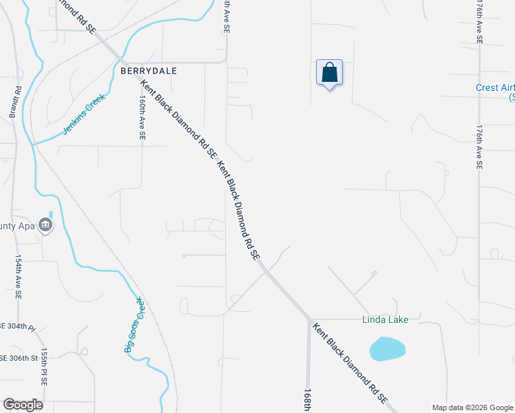 map of restaurants, bars, coffee shops, grocery stores, and more near 29832 Kent Black Diamond Road Southeast in Kent