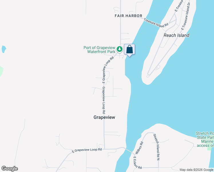 map of restaurants, bars, coffee shops, grocery stores, and more near 4790 East Grapeview Loop Road in Grapeview