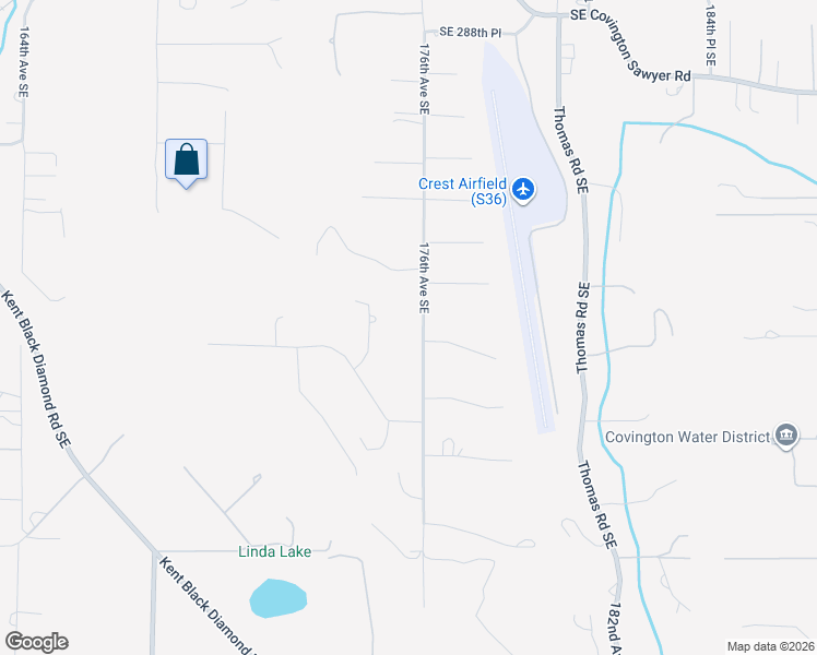 map of restaurants, bars, coffee shops, grocery stores, and more near 29639 176th Avenue Southeast in Kent