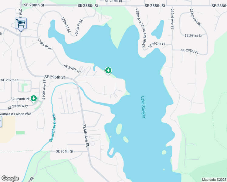 map of restaurants, bars, coffee shops, grocery stores, and more near 29730 225th Place Southeast in Black Diamond