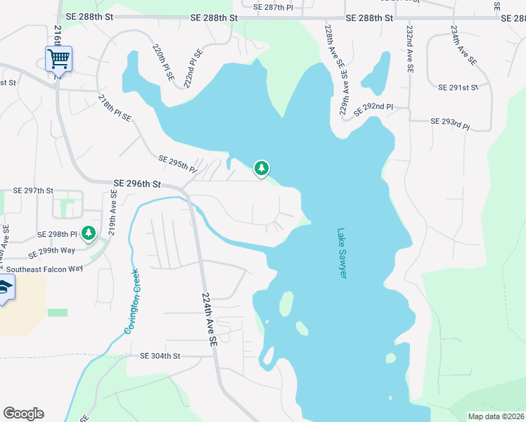 map of restaurants, bars, coffee shops, grocery stores, and more near 29730 225th Place Southeast in Black Diamond