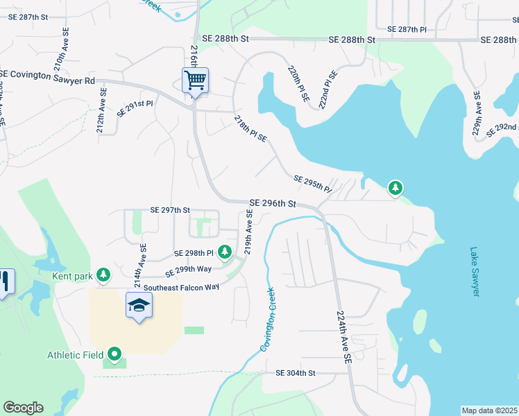 map of restaurants, bars, coffee shops, grocery stores, and more near 21828 Southeast 296th Street in Black Diamond