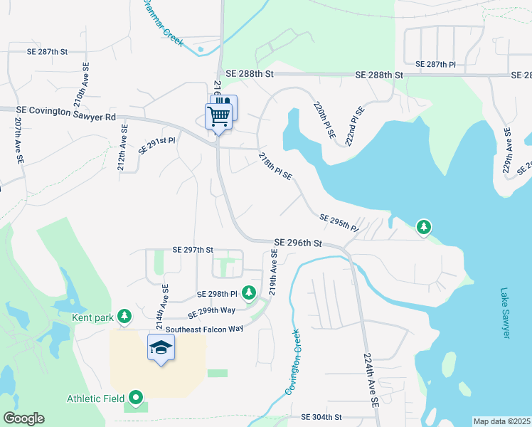 map of restaurants, bars, coffee shops, grocery stores, and more near 29265 218th Place Southeast in Black Diamond