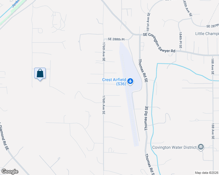 map of restaurants, bars, coffee shops, grocery stores, and more near 17617 Southeast 293rd Place in Kent