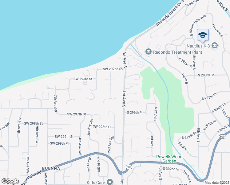 map of restaurants, bars, coffee shops, grocery stores, and more near 29408 2nd Avenue Southwest in Federal Way