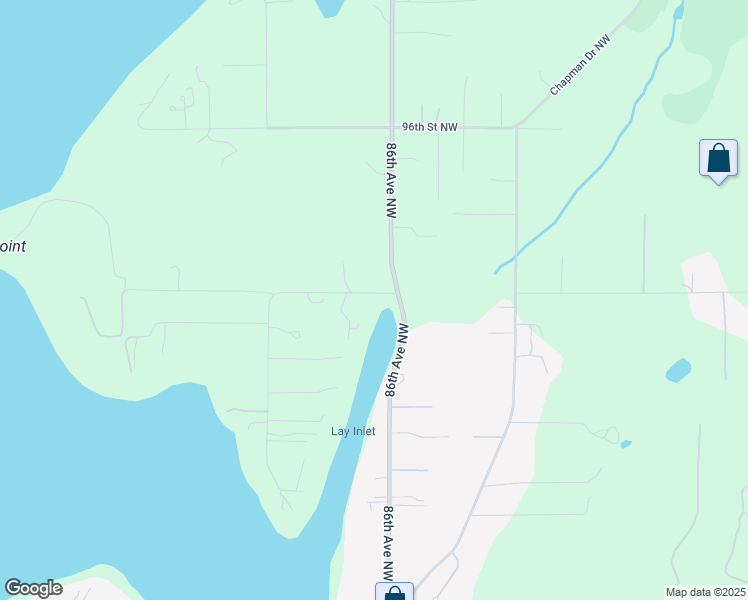 map of restaurants, bars, coffee shops, grocery stores, and more near 8626 92nd Street Northwest in Gig Harbor