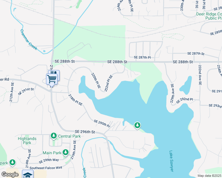 map of restaurants, bars, coffee shops, grocery stores, and more near 29041 222nd Place Southeast in Black Diamond