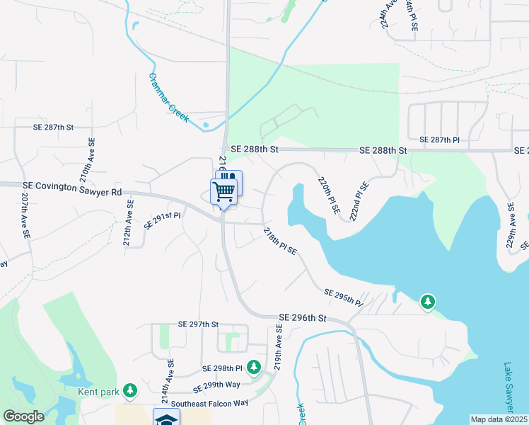 map of restaurants, bars, coffee shops, grocery stores, and more near 29015 218th Avenue Southeast in Black Diamond