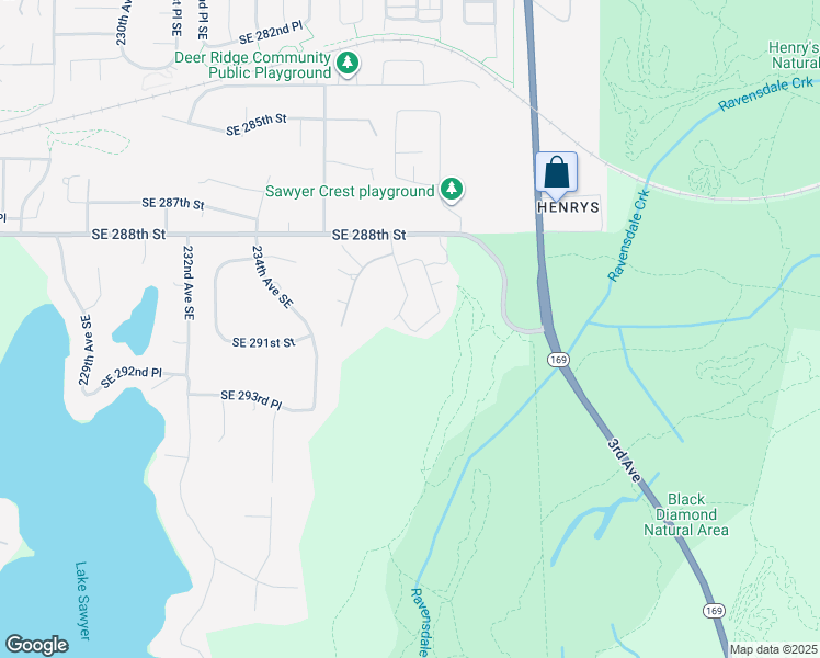 map of restaurants, bars, coffee shops, grocery stores, and more near 28916 238th Avenue Southeast in Maple Valley
