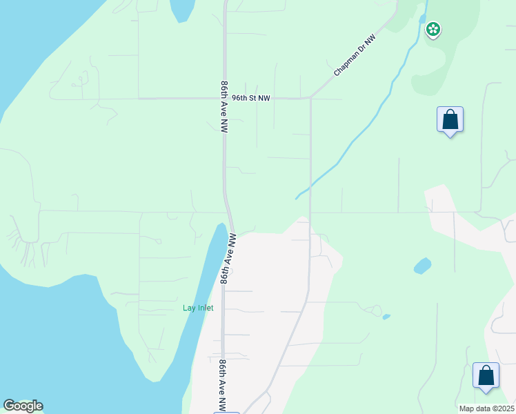 map of restaurants, bars, coffee shops, grocery stores, and more near 9111 86th Avenue Northwest in Gig Harbor
