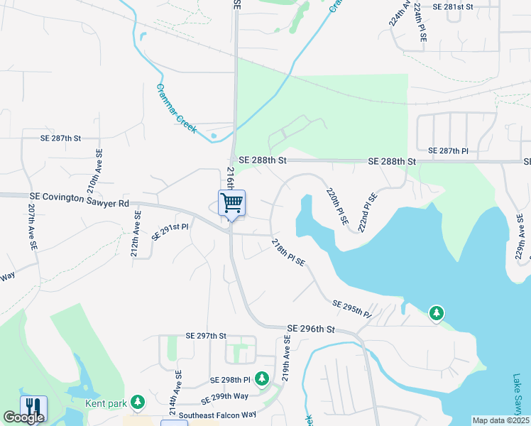 map of restaurants, bars, coffee shops, grocery stores, and more near 29015 218th Avenue Southeast in Black Diamond