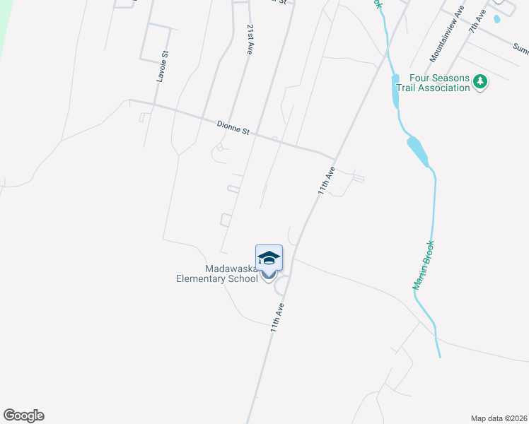 map of restaurants, bars, coffee shops, grocery stores, and more near 302 19th Avenue in Madawaska