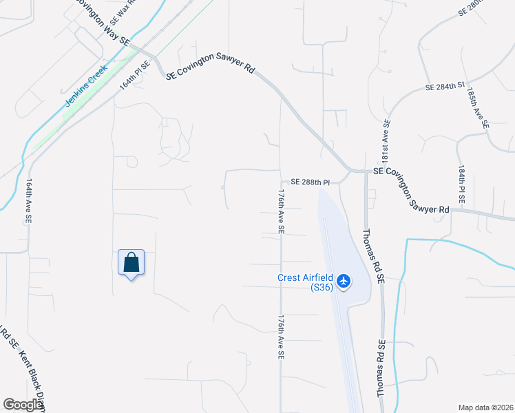 map of restaurants, bars, coffee shops, grocery stores, and more near 17407 Southeast 290th Street in Kent