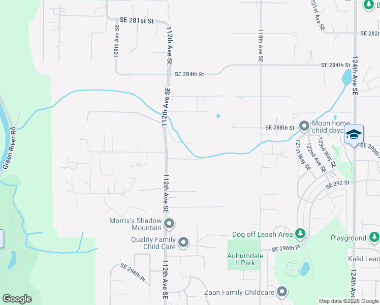map of restaurants, bars, coffee shops, grocery stores, and more near 11405 Southeast 290th Place in Auburn