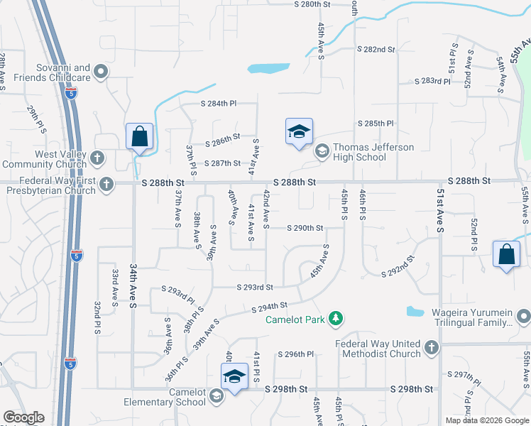map of restaurants, bars, coffee shops, grocery stores, and more near 29001 42nd Avenue South in Auburn