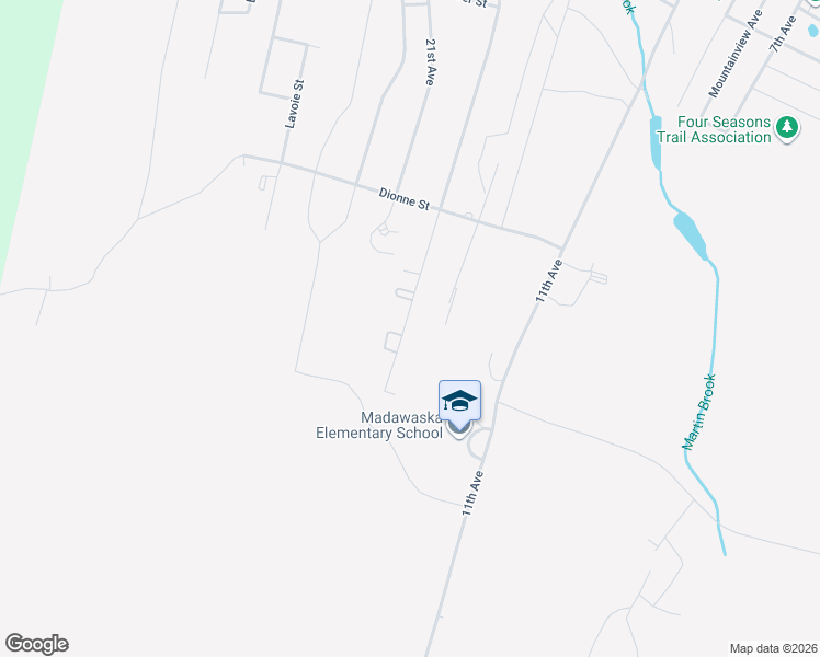 map of restaurants, bars, coffee shops, grocery stores, and more near 302 19th Avenue in Madawaska