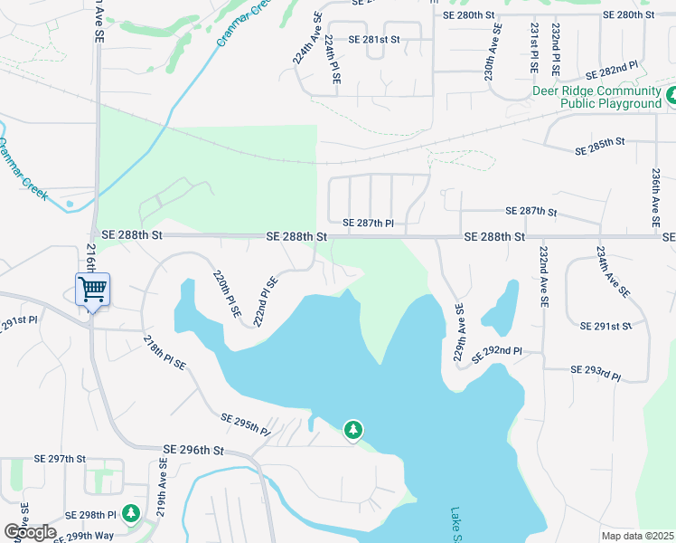 map of restaurants, bars, coffee shops, grocery stores, and more near 22425 Southeast 288th Street in Black Diamond