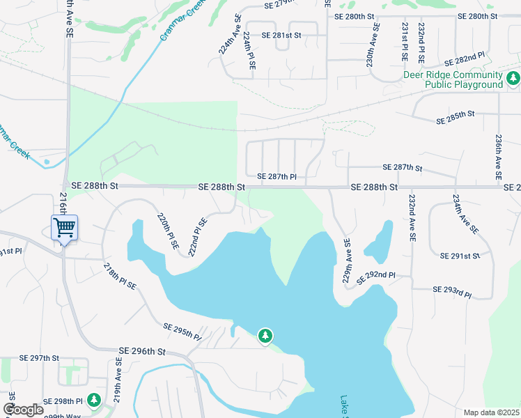 map of restaurants, bars, coffee shops, grocery stores, and more near 22425 Southeast 288th Street in Black Diamond