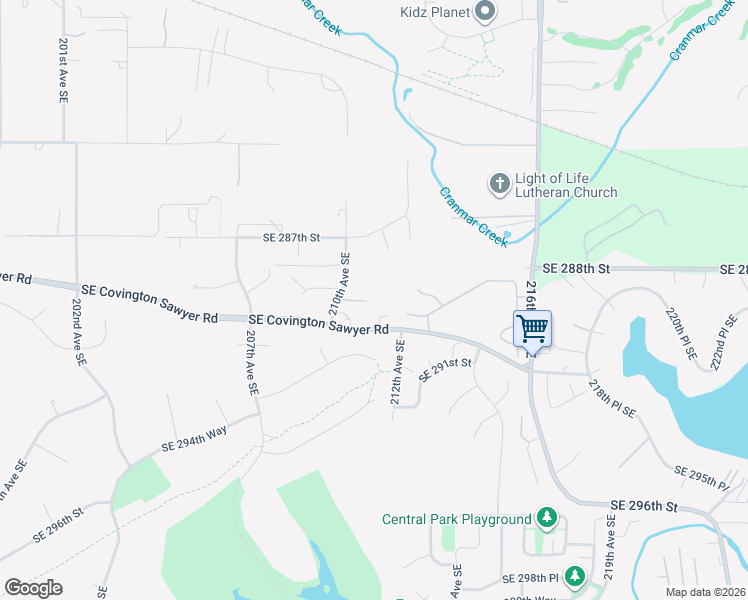 map of restaurants, bars, coffee shops, grocery stores, and more near 28820 210th Avenue Southeast in Kent