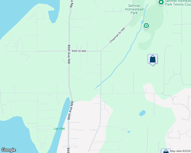map of restaurants, bars, coffee shops, grocery stores, and more near 8220 94th Street Northwest in Gig Harbor