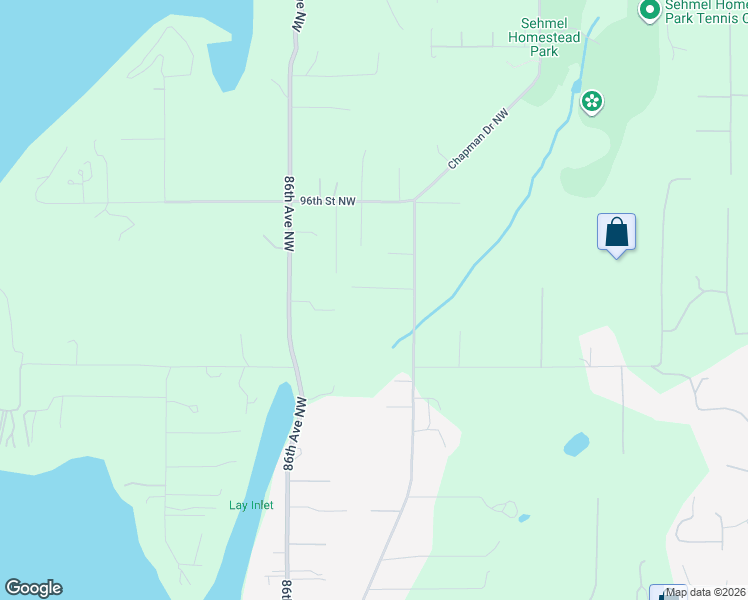 map of restaurants, bars, coffee shops, grocery stores, and more near 8220 94th Street Northwest in Gig Harbor