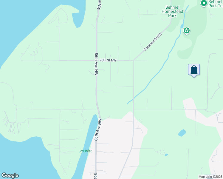 map of restaurants, bars, coffee shops, grocery stores, and more near 8415 93rd Street Court Northwest in Gig Harbor