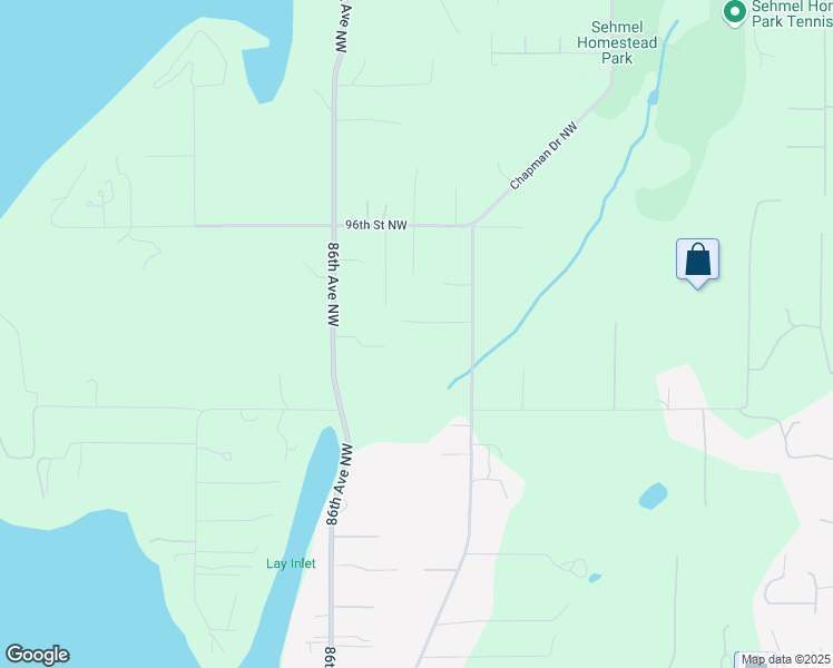 map of restaurants, bars, coffee shops, grocery stores, and more near 8318 94th Street Northwest in Gig Harbor