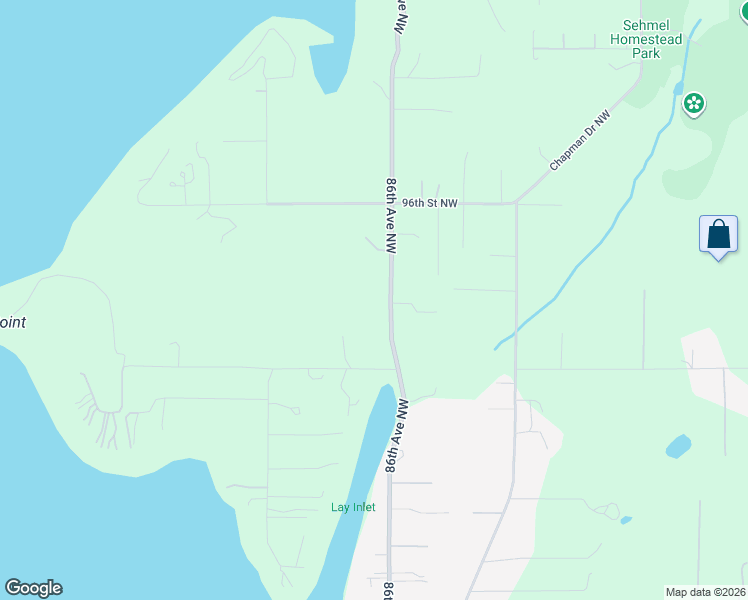 map of restaurants, bars, coffee shops, grocery stores, and more near 9300 86th Avenue Northwest in Gig Harbor