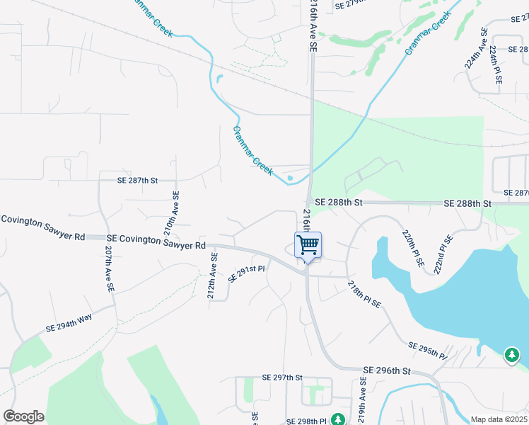 map of restaurants, bars, coffee shops, grocery stores, and more near 21410 Southeast 289th Way in Kent