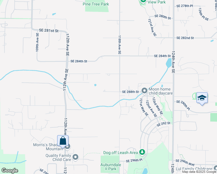 map of restaurants, bars, coffee shops, grocery stores, and more near 11645 Southeast 286th Street in Auburn