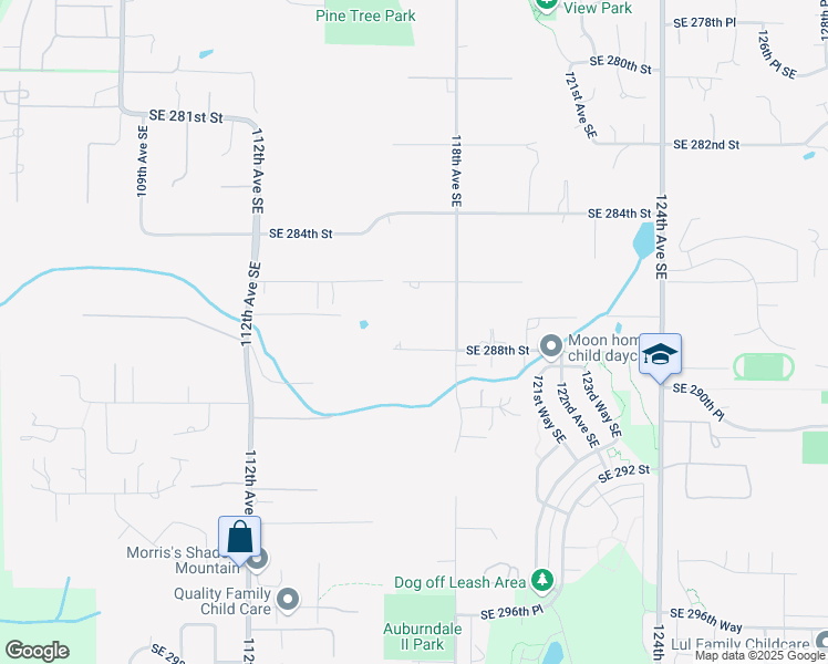 map of restaurants, bars, coffee shops, grocery stores, and more near 11645 Southeast 286th Street in Auburn
