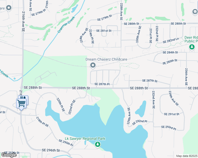 map of restaurants, bars, coffee shops, grocery stores, and more near 28632 225th Avenue Southeast in Maple Valley