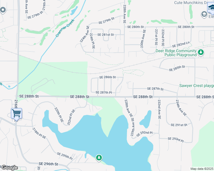 map of restaurants, bars, coffee shops, grocery stores, and more near 28630 226th Avenue Southeast in Maple Valley