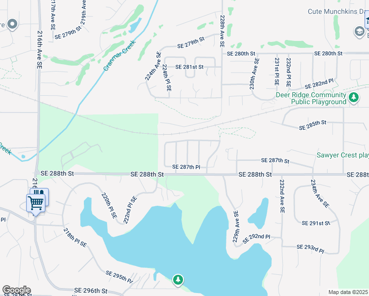 map of restaurants, bars, coffee shops, grocery stores, and more near 28632 225th Avenue Southeast in Maple Valley