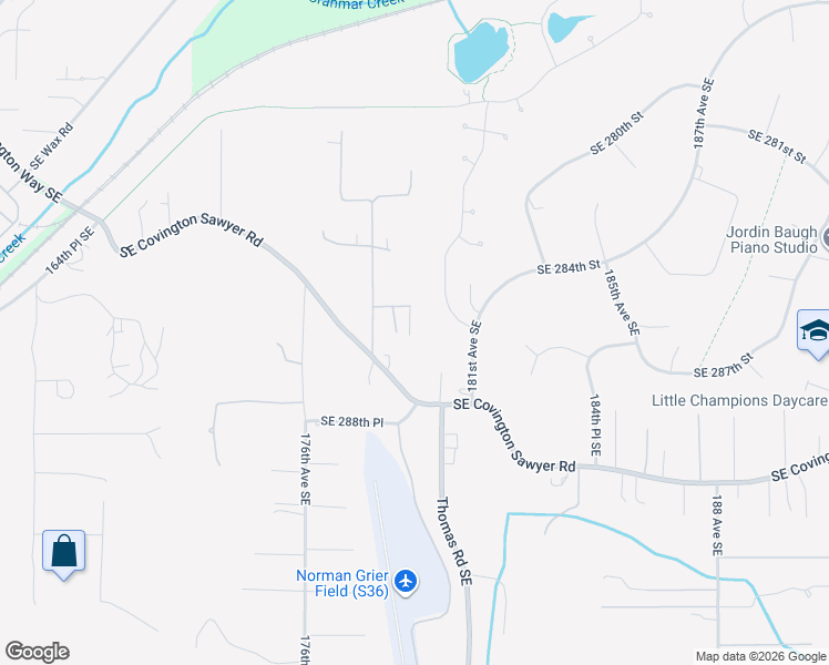 map of restaurants, bars, coffee shops, grocery stores, and more near 17828 Southeast 285th Street in Kent