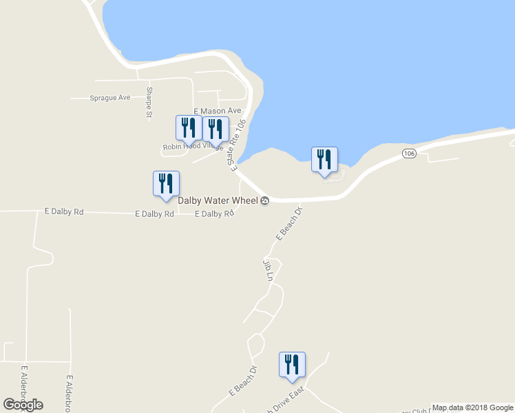 map of restaurants, bars, coffee shops, grocery stores, and more near 6920 Washington 106 in Union